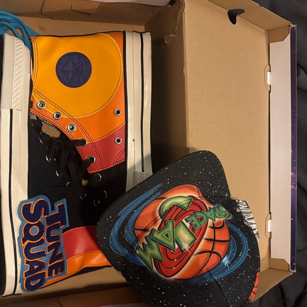 Space Jam High-Top Sneakers and SnapBack